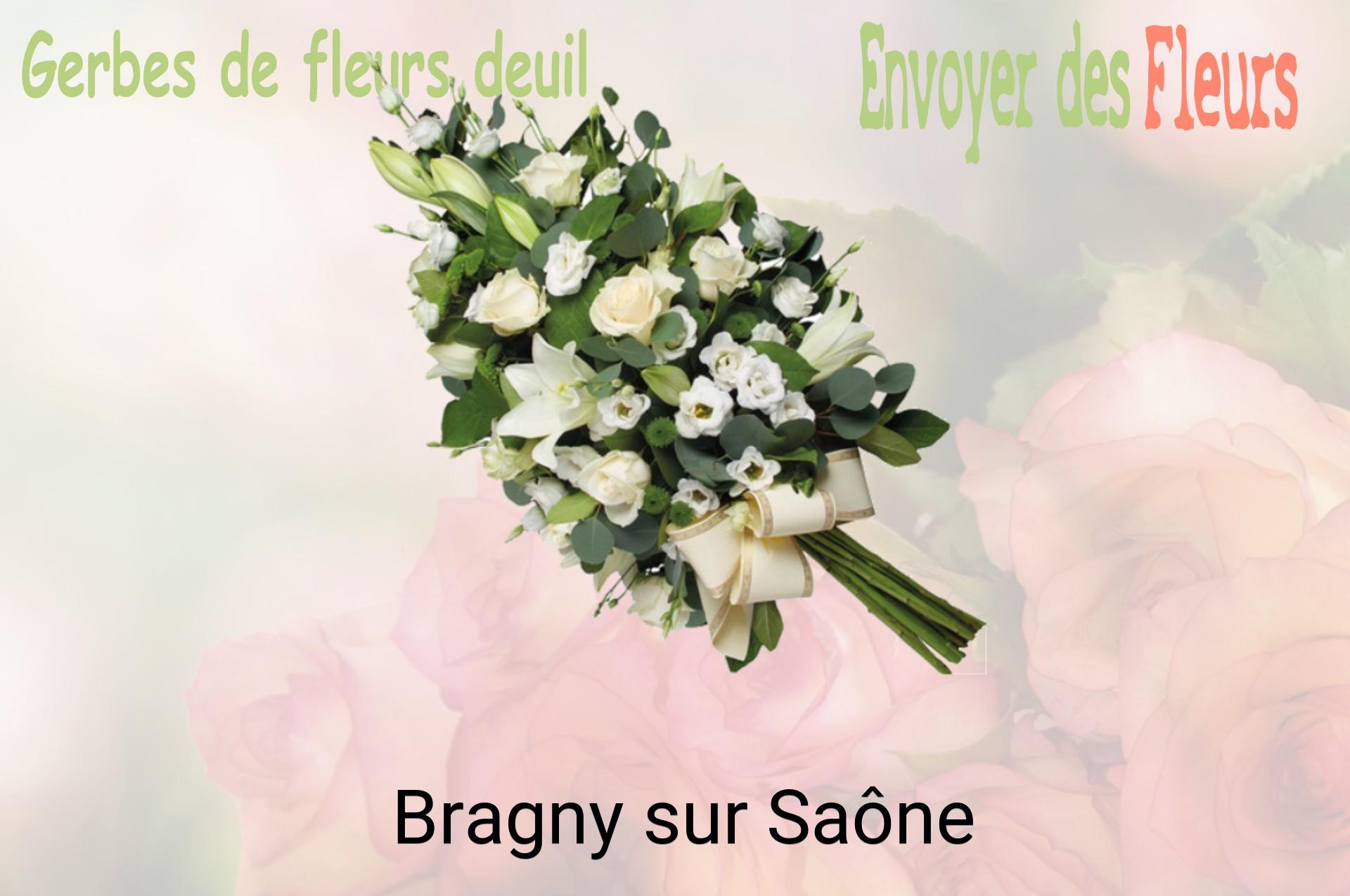 Gerbe de fleurs de deuil livrée à Bragny-sur-Saône